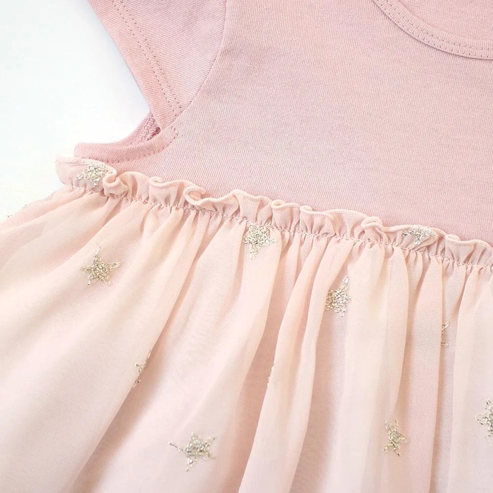 10mois (Dimowa) Star Chiffon Layered Body Pink