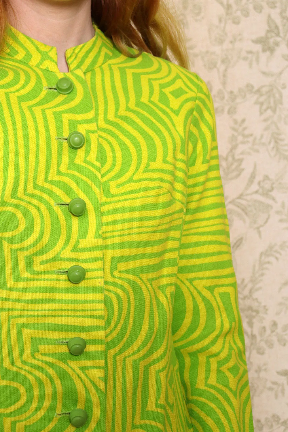 Acid Green Op-Art Set XS/S