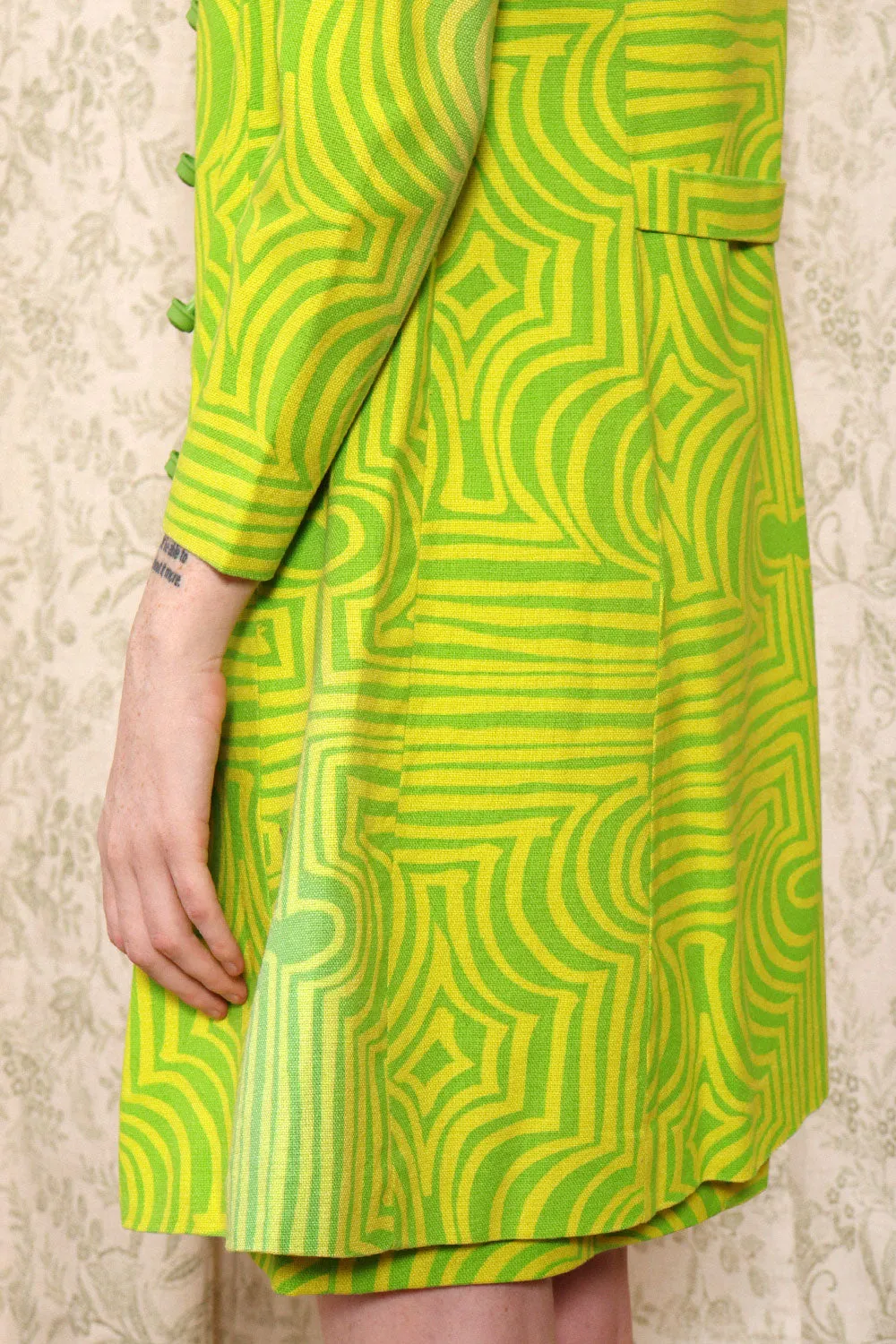 Acid Green Op-Art Set XS/S