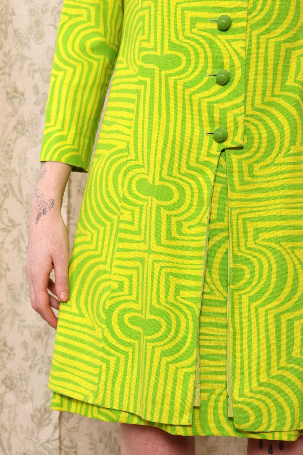 Acid Green Op-Art Set XS/S