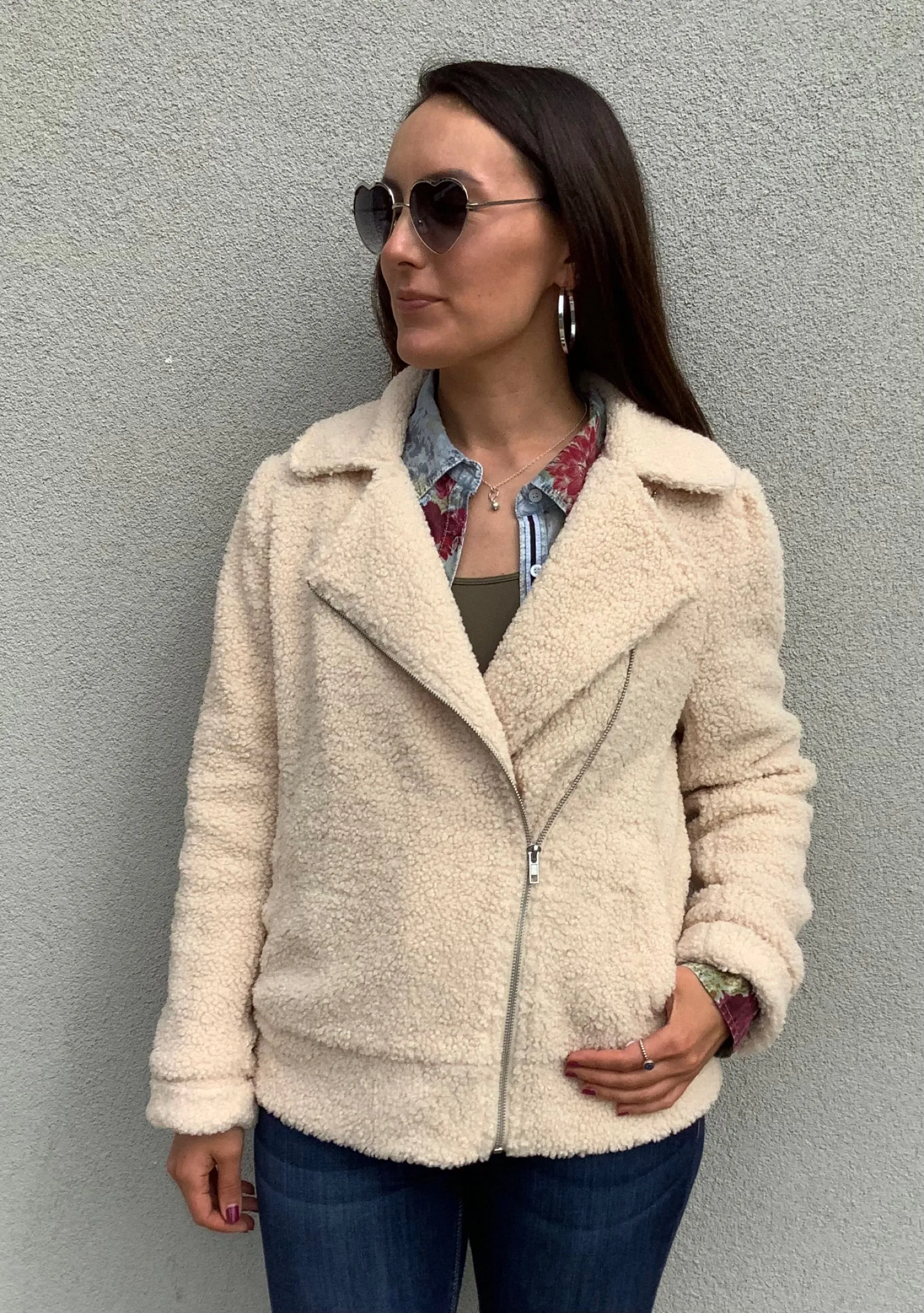 Alabaster Sherpa Coat