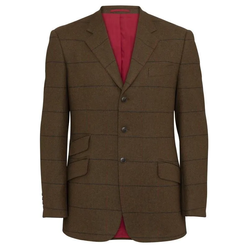 Alan Paine Combrook Mens Tweed Blazer - Acorn