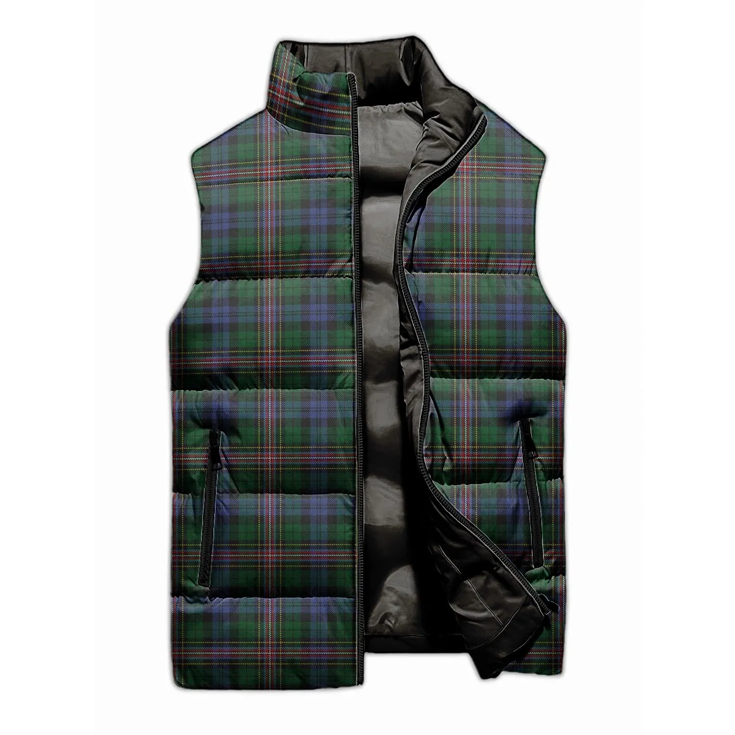 Allison Tartan Sleeveless Puffer Jacket