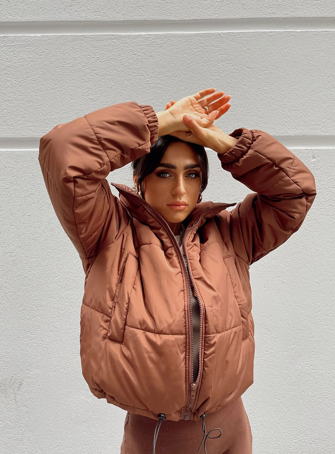 Alycia Puffer Jacket Brown