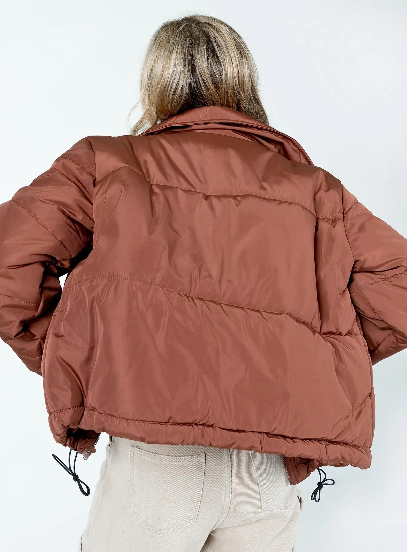 Alycia Puffer Jacket Brown