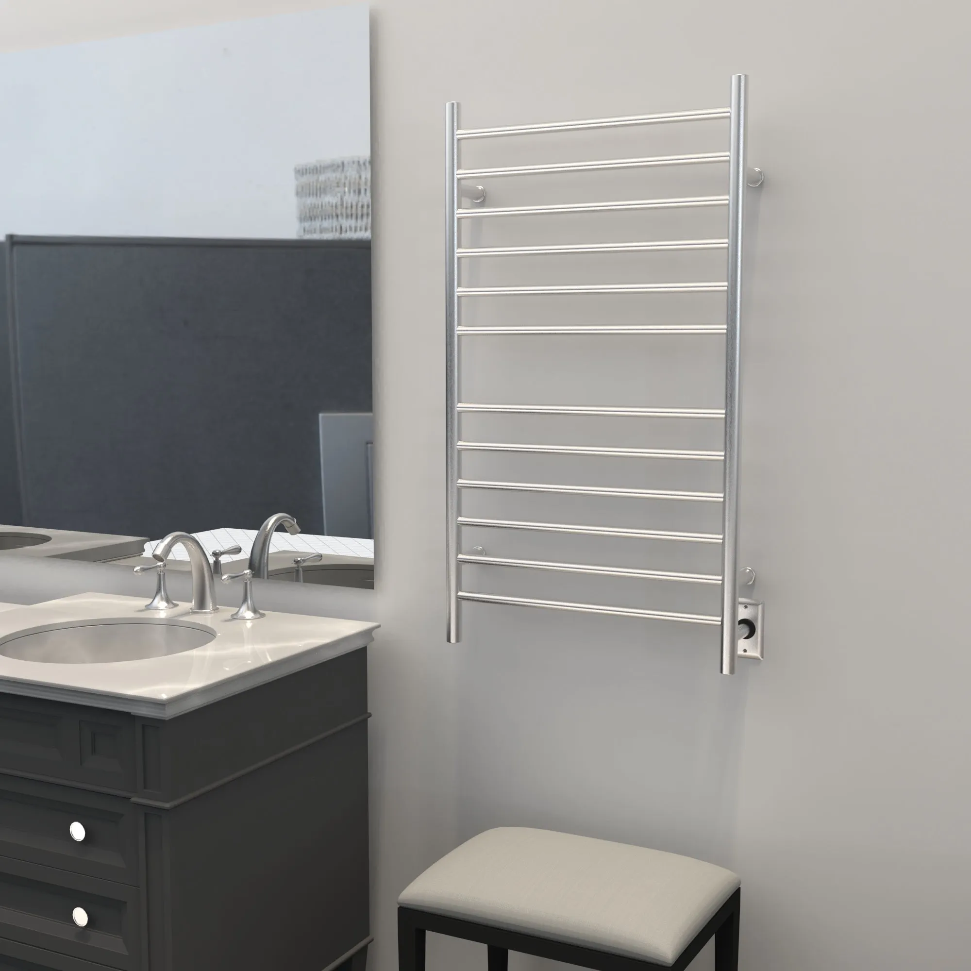 Amba - Radiant Collection - Model Radiant Large Straight Towel Warmer