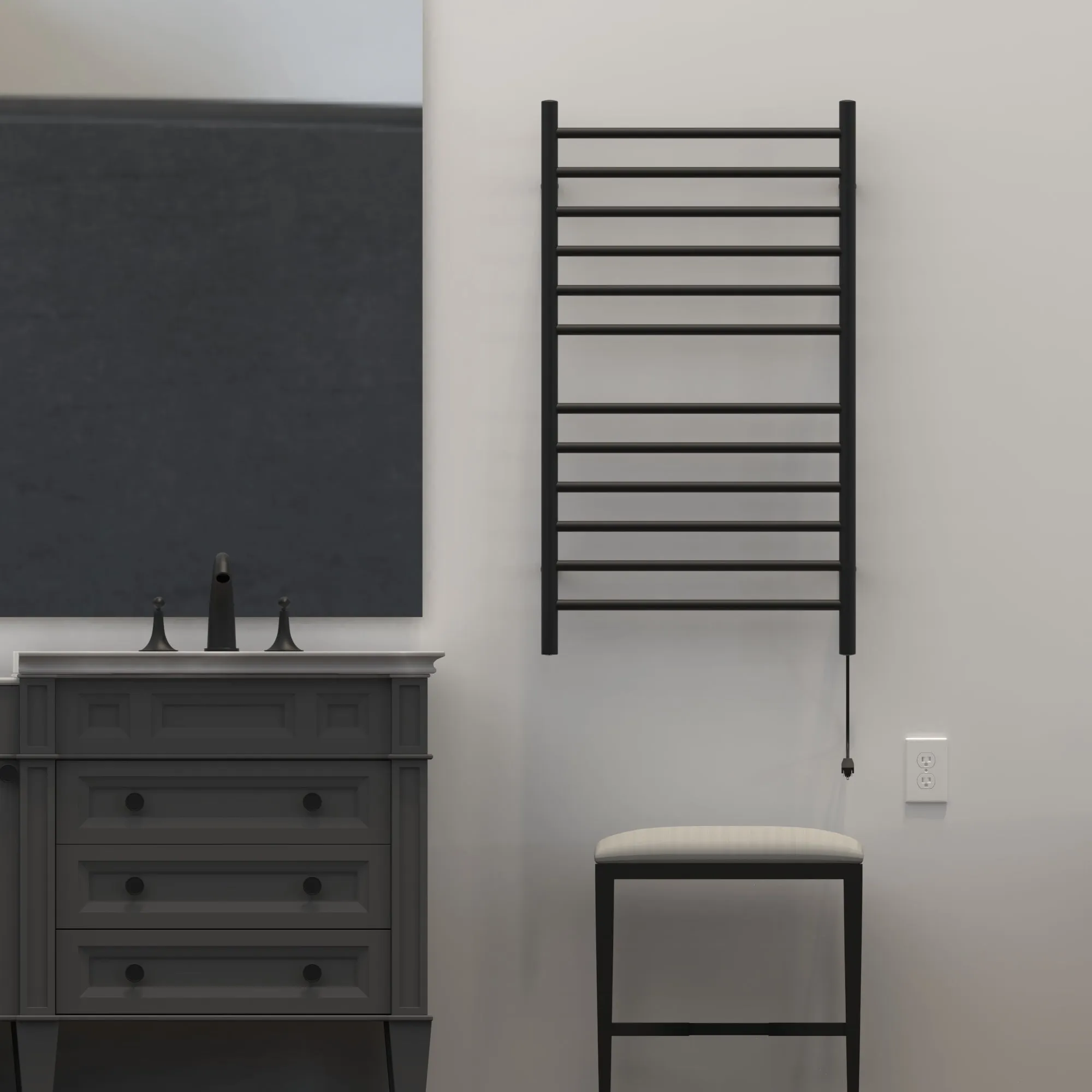 Amba - Radiant Collection - Model Radiant Large Straight Towel Warmer