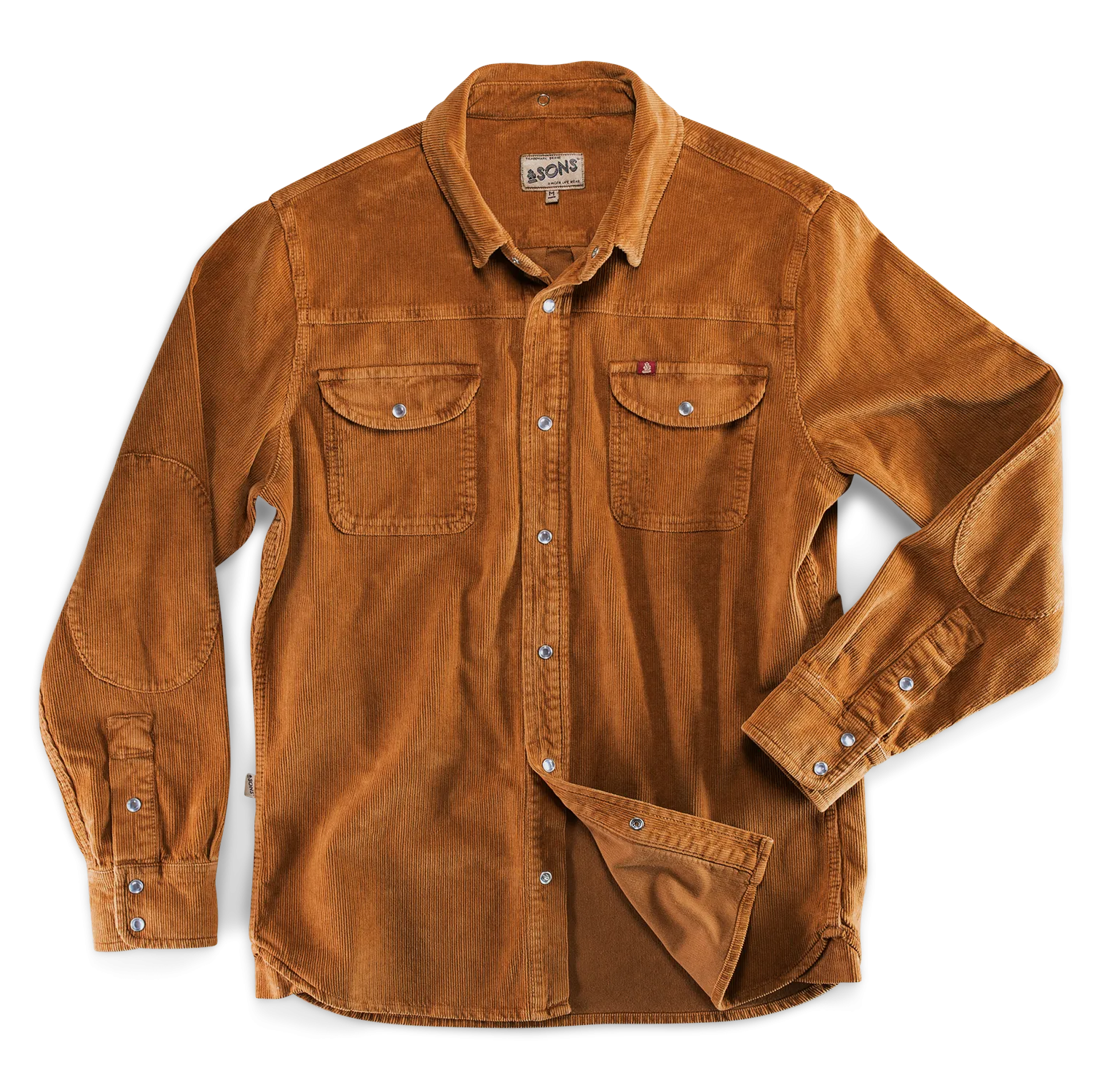 &SONS Sunday Shirt Corduroy Tan