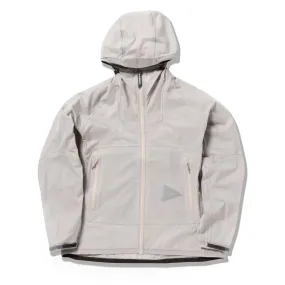 And Wander 3L UL Rain Jacket Light Gray