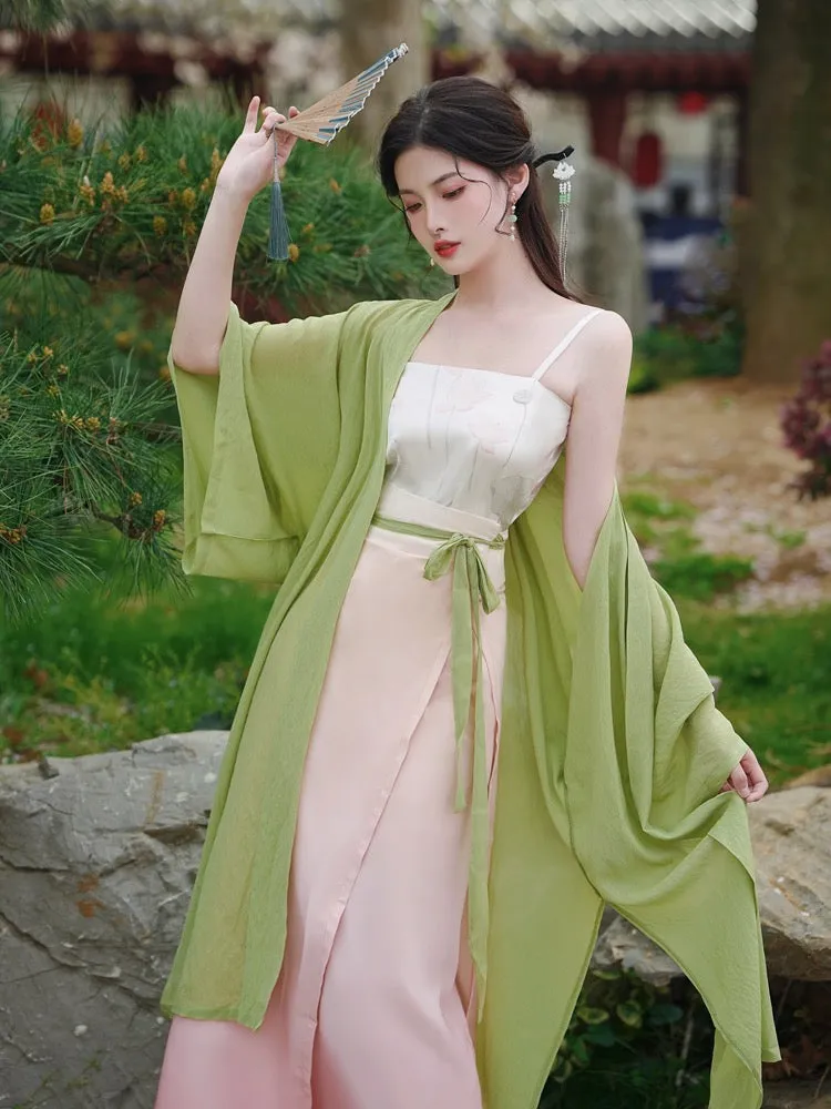 Apple Gradient Modern Tang Style Hanfu