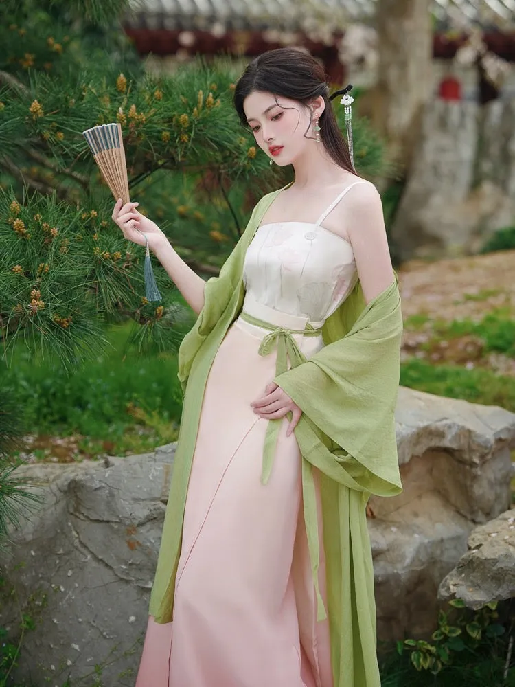 Apple Gradient Modern Tang Style Hanfu