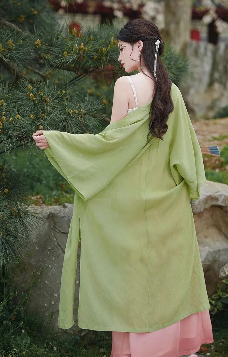 Apple Gradient Modern Tang Style Hanfu