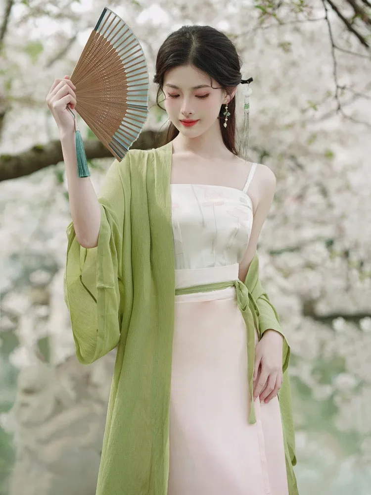 Apple Gradient Modern Tang Style Hanfu