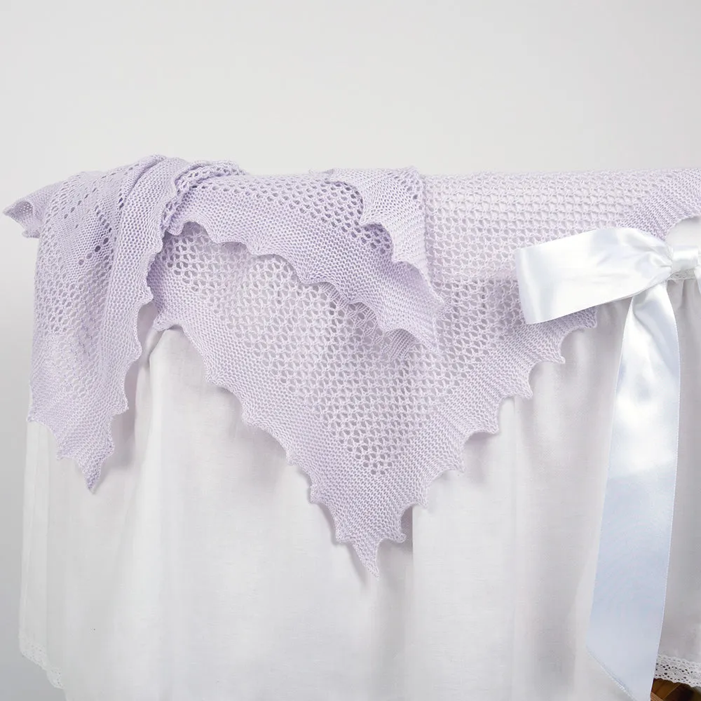 Apple of my Eye Baby Shawl - Lilac