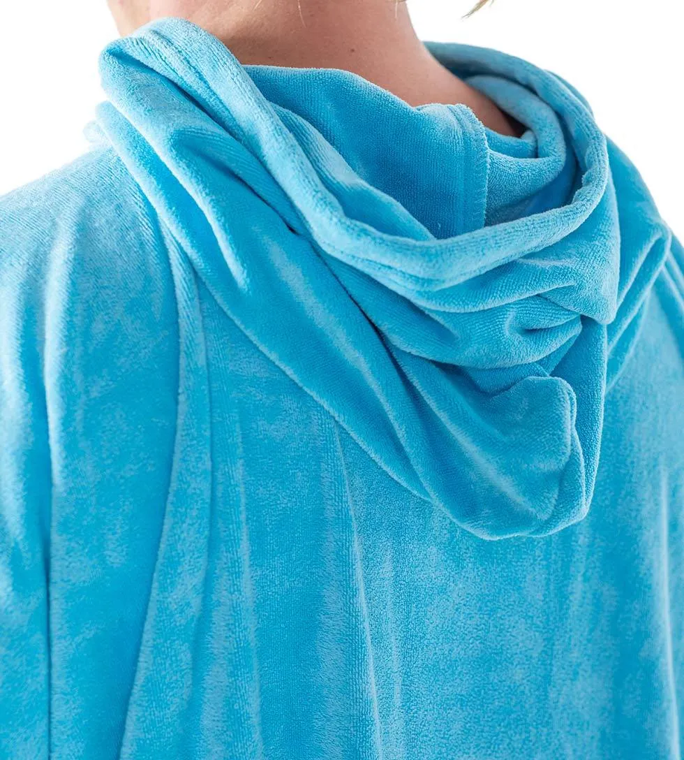 AQSS LIGHT BLUE PONCHO