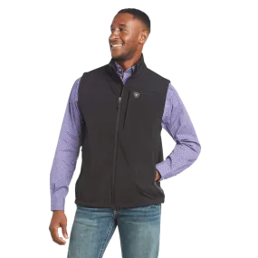 Ariat Men's Vernon Black Softshell Logo Vest