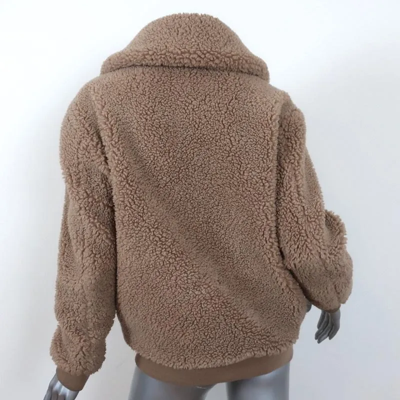 Aritzia Wilfred Free Teddy Bomber Jacket Sherpa Size XS