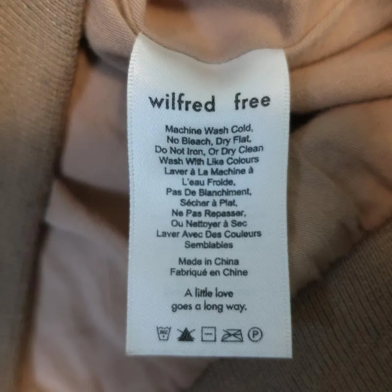 Aritzia Wilfred Free Teddy Bomber Jacket Sherpa Size XS