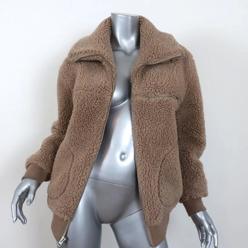 Aritzia Wilfred Free Teddy Bomber Jacket Sherpa Size XS