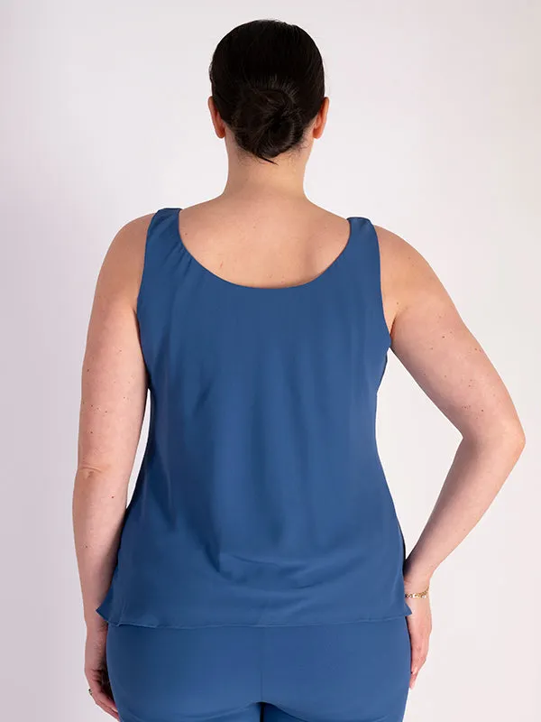 Azure Chiffon Camisole