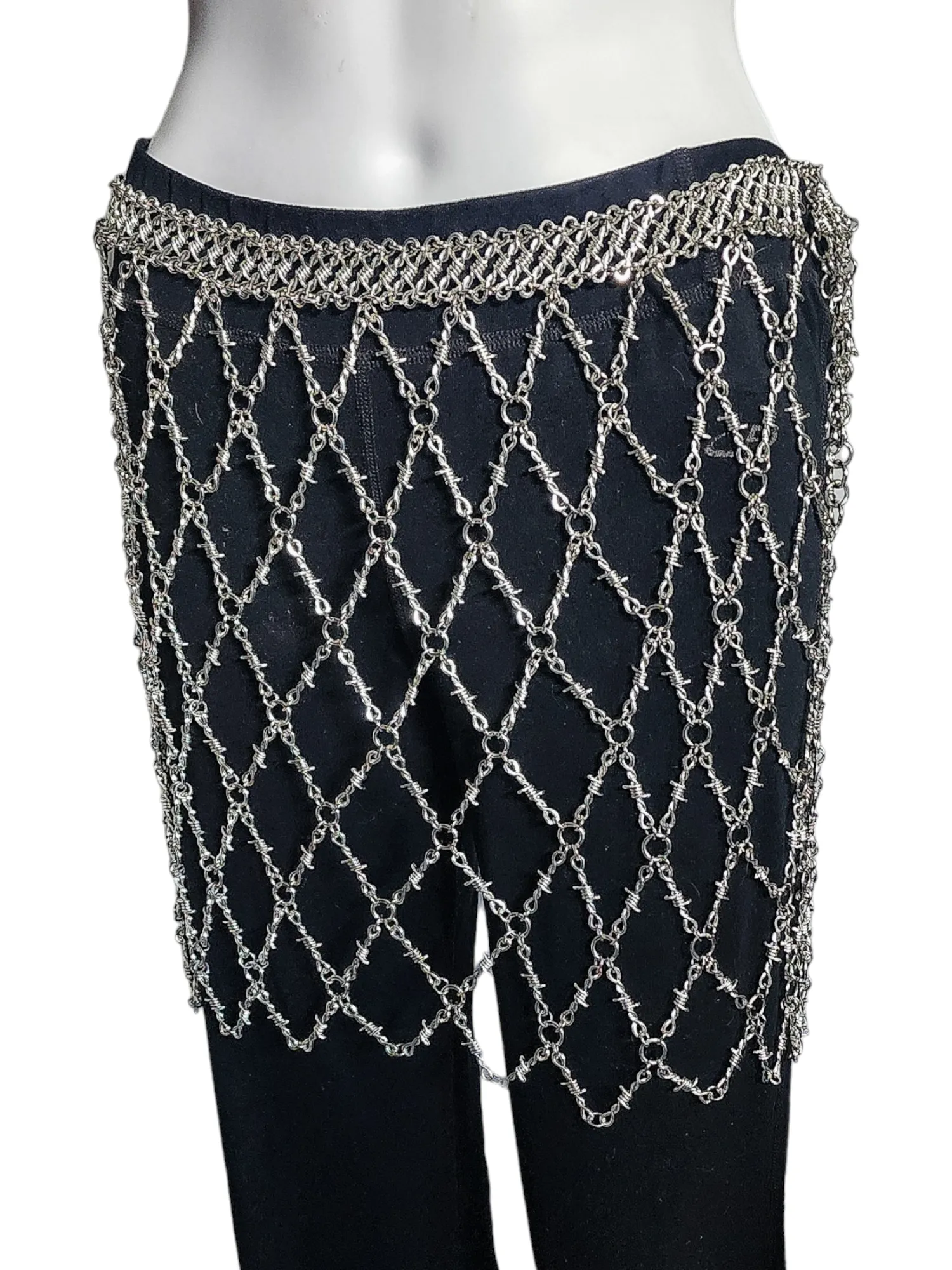 Barbed Wire Armored Mini Skirt