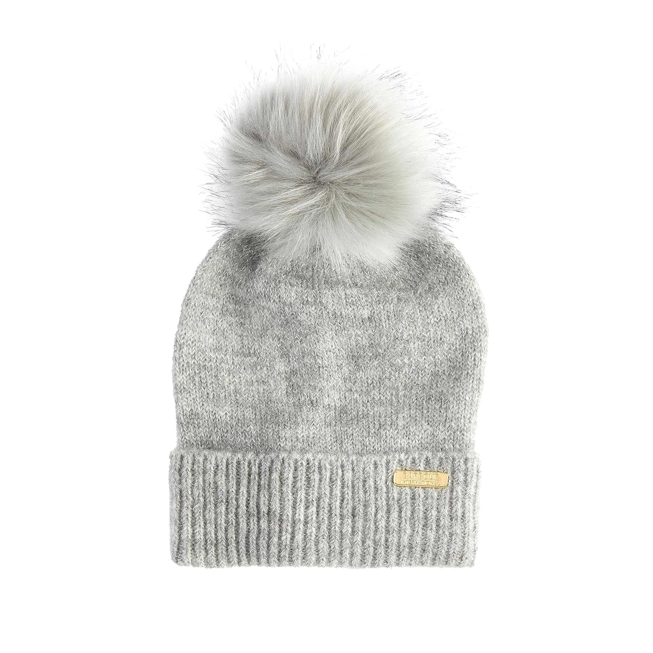 Barbour Sparkle Ladies Beanie & Scarf Gift Set in Grey Marl