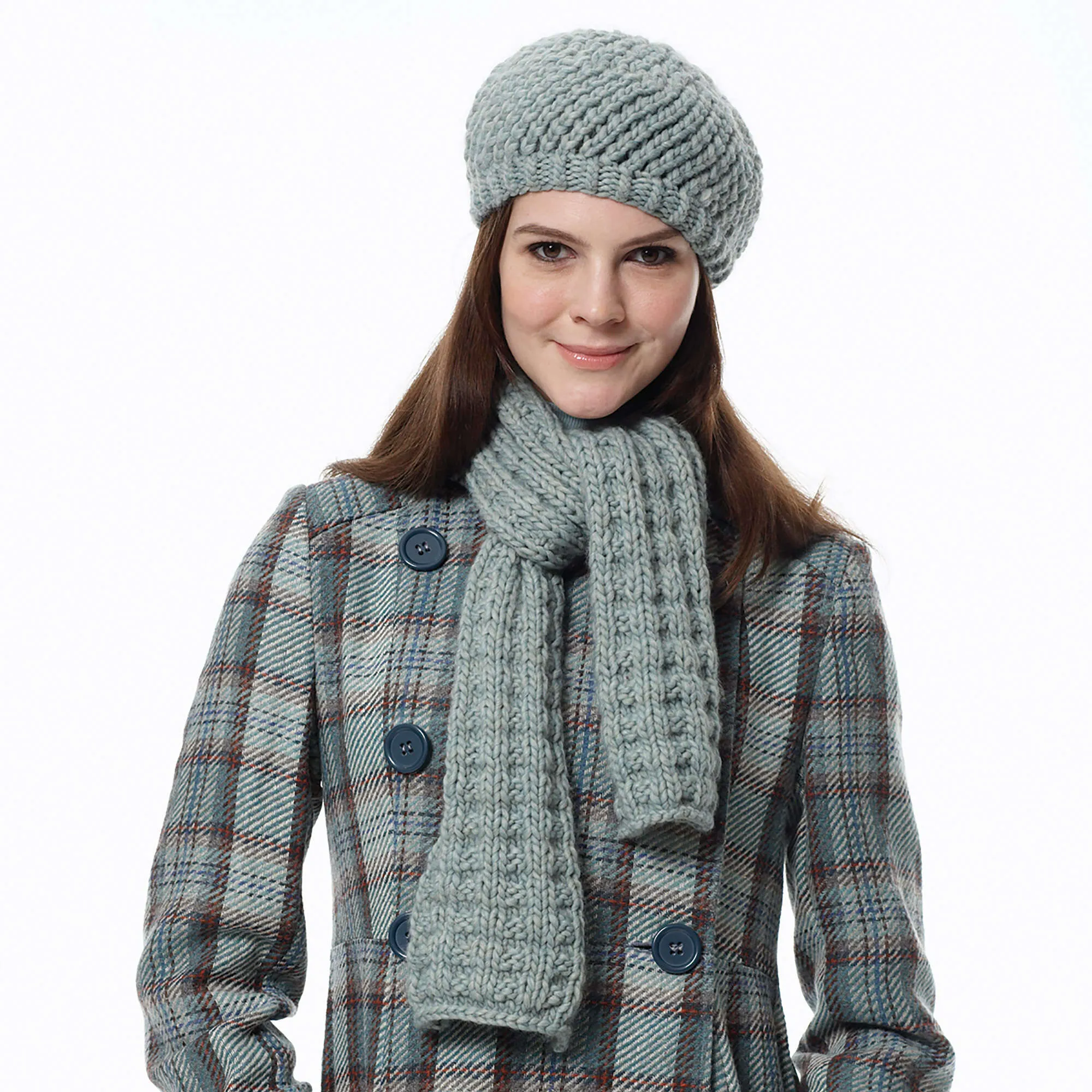 Bernat Knit Scarf And Hat