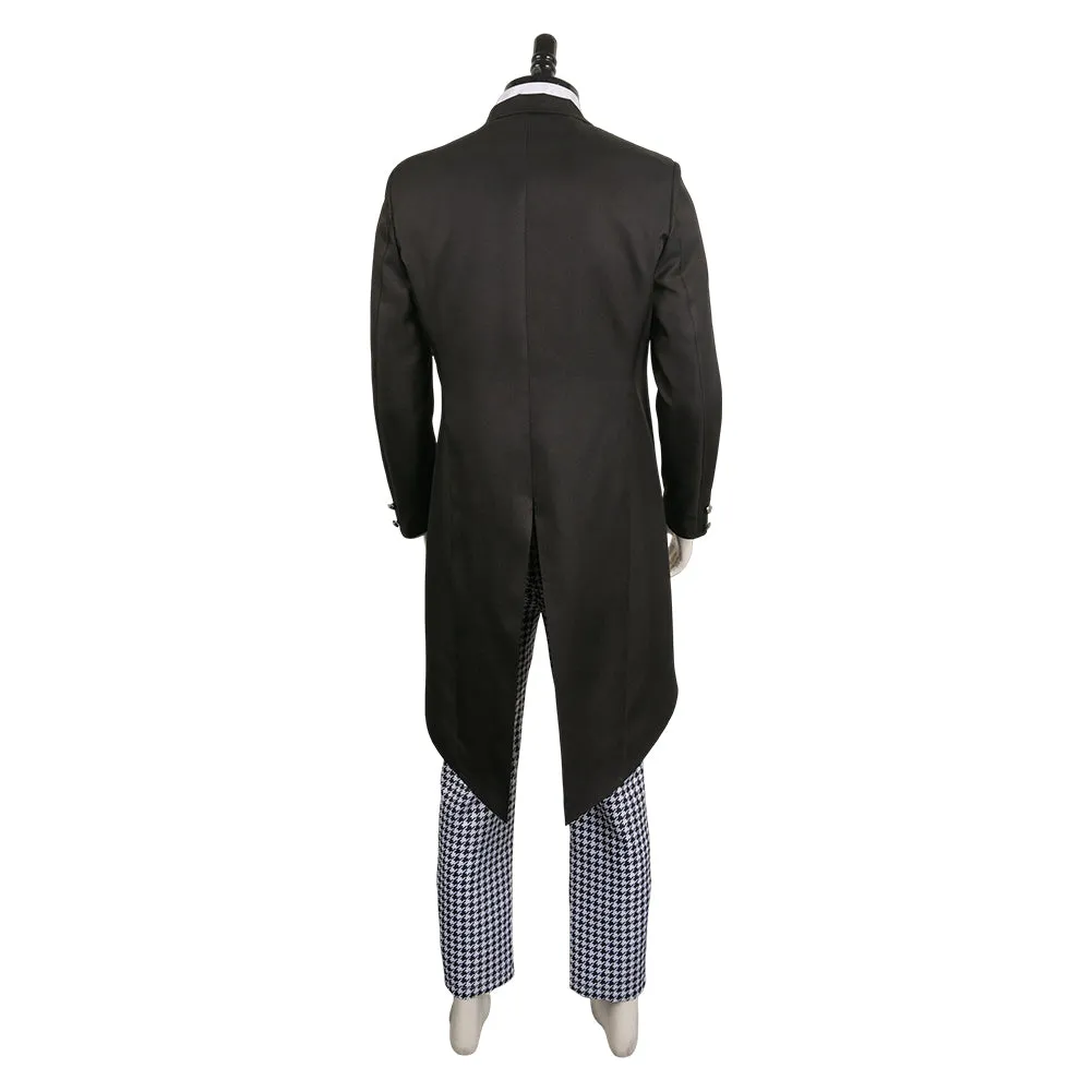 Black Butler Season 4: Public School Arc Lawrence Bluewer Black Outfit Party Carnival Halloween Cosplay Costume