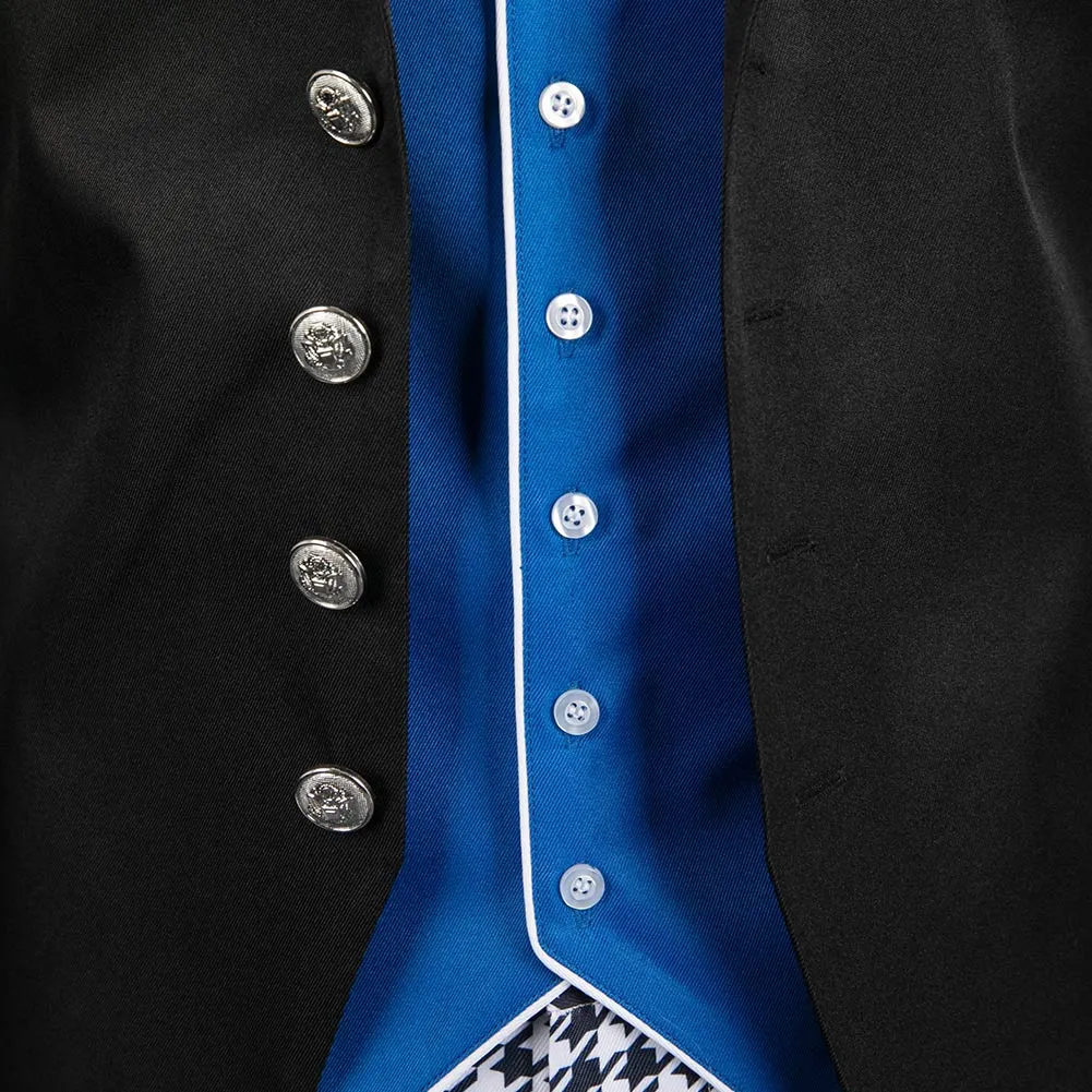 Black Butler Season 4: Public School Arc Lawrence Bluewer Black Outfit Party Carnival Halloween Cosplay Costume