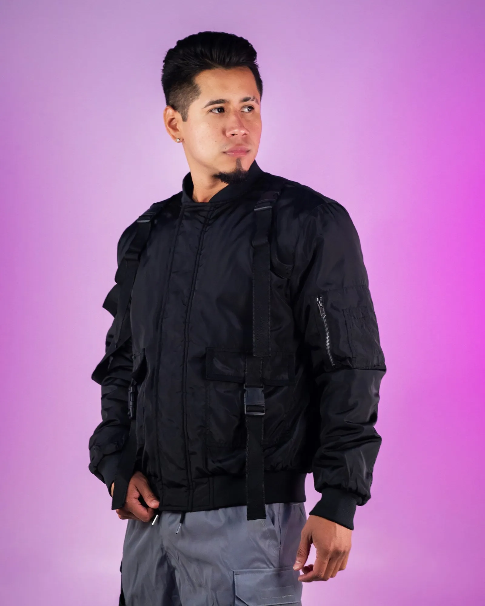 Black Get Tactical Utility Jacket