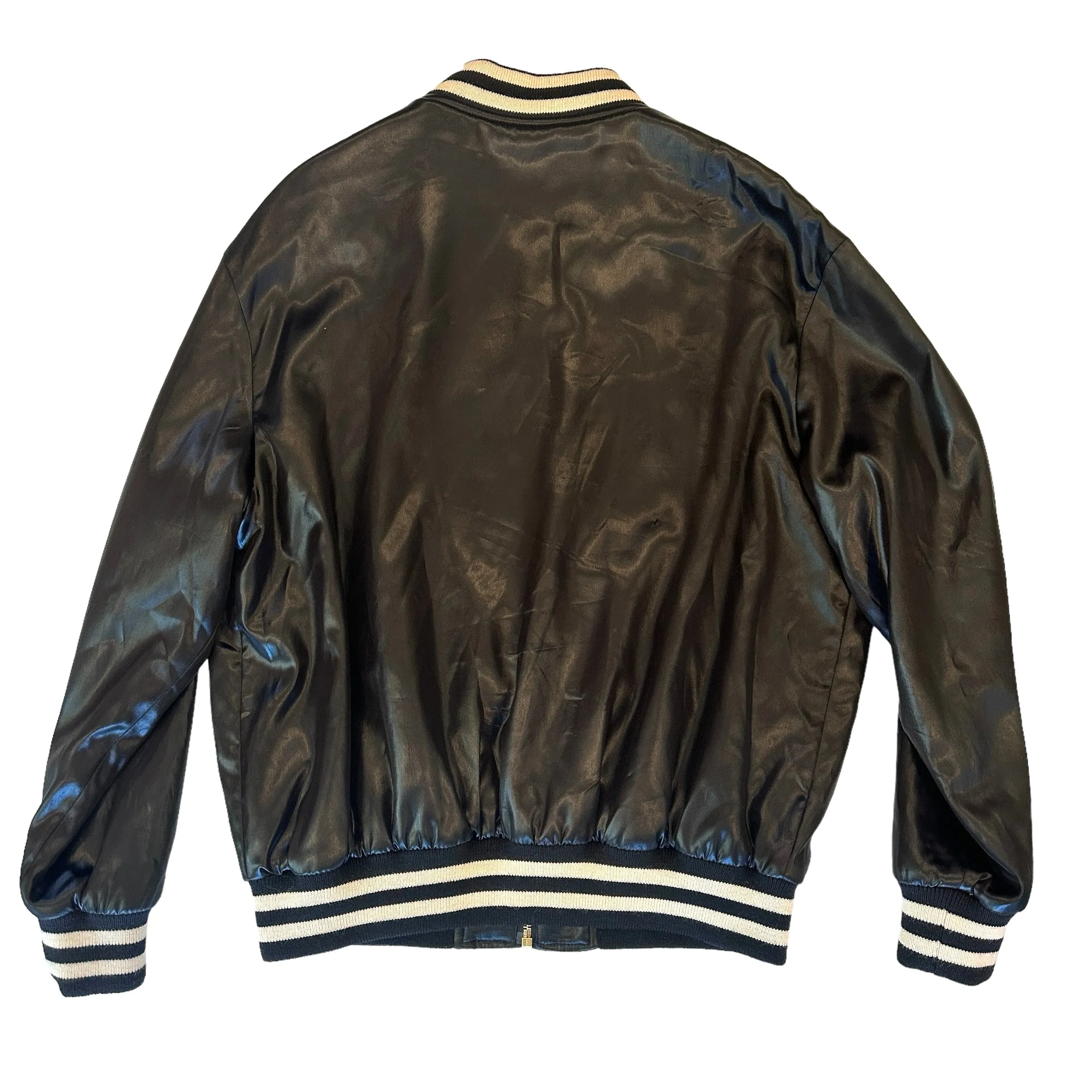 Black Triomphe Logo Bomber Jacket - M