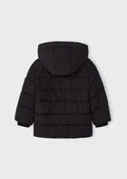 Black Zip Puffer Jacket