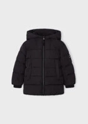 Black Zip Puffer Jacket