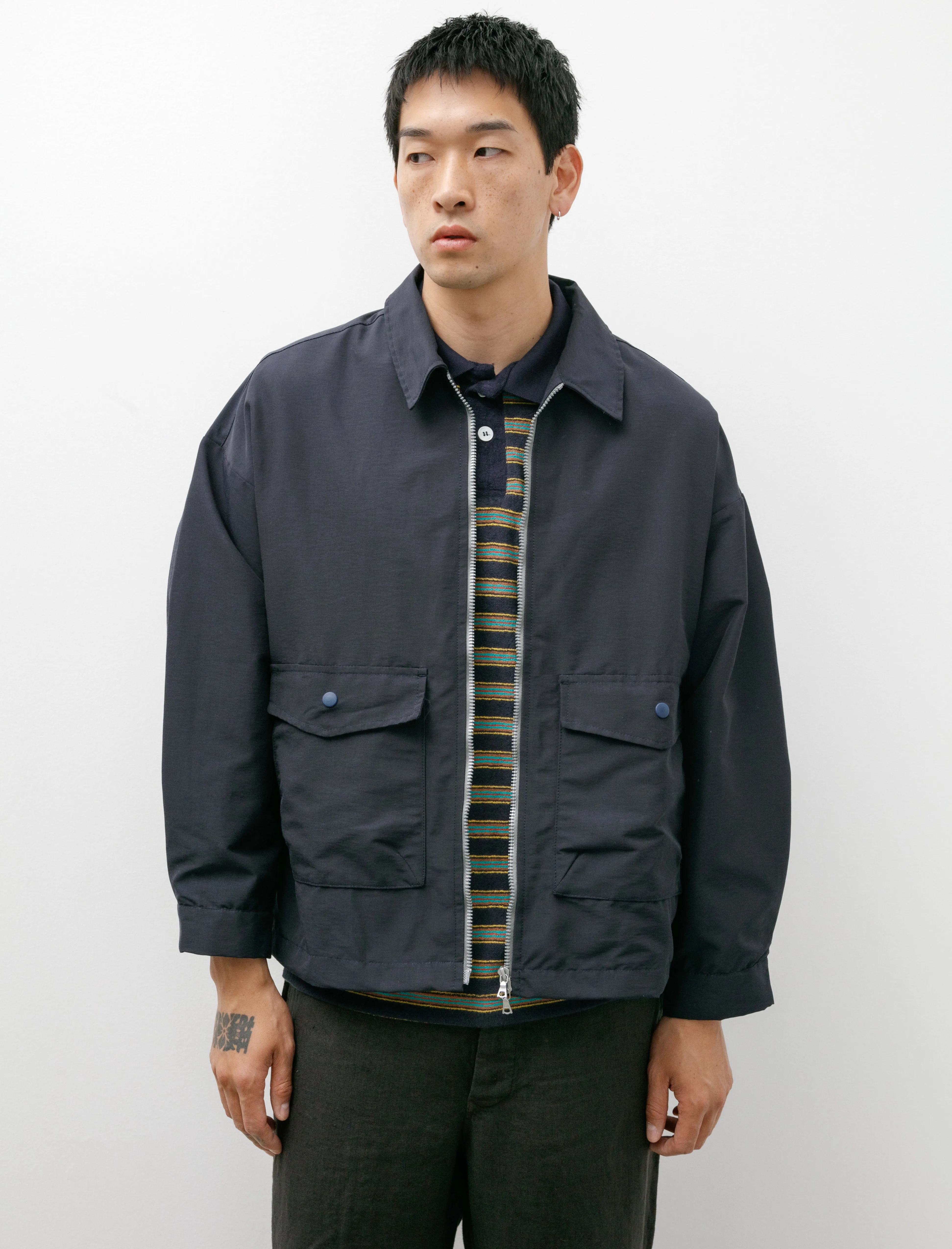 Boxy Swing Jacket Navy Water Repellent