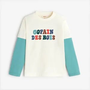 Boys' off white T-shirt