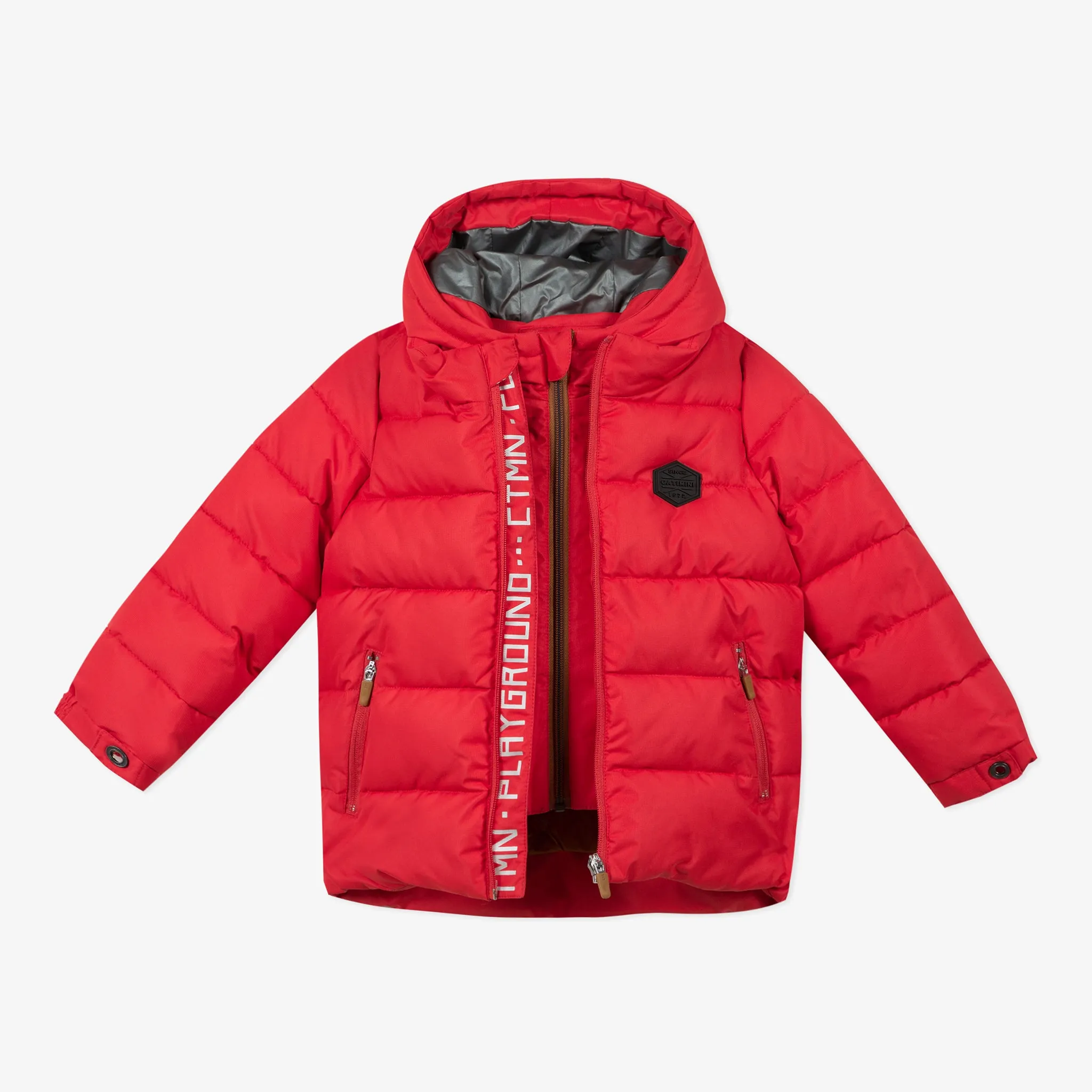 Boys' red puffer jacket