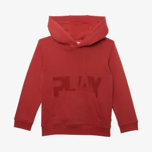 Boys' terracotta hooded sweatshirt