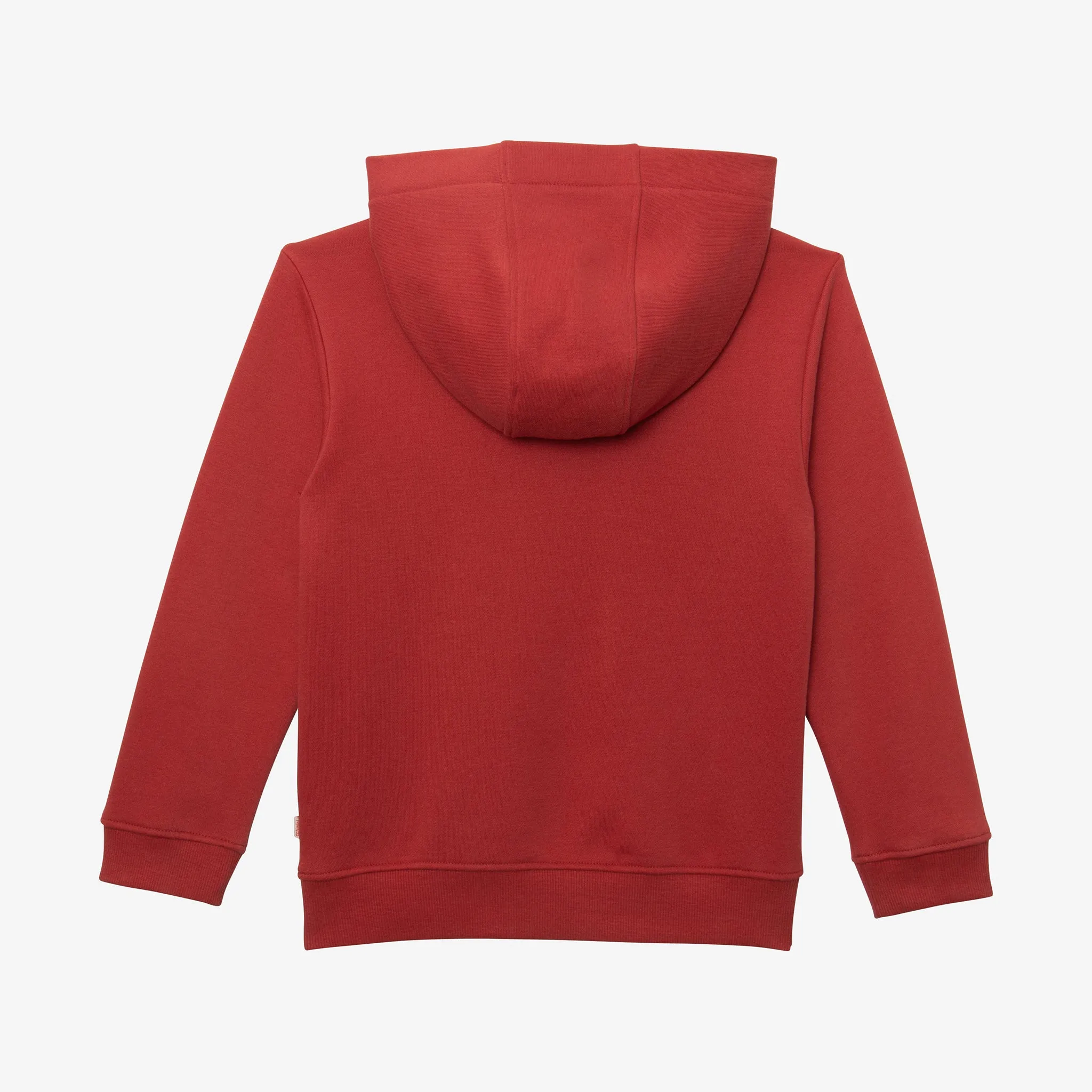 Boys' terracotta hooded sweatshirt