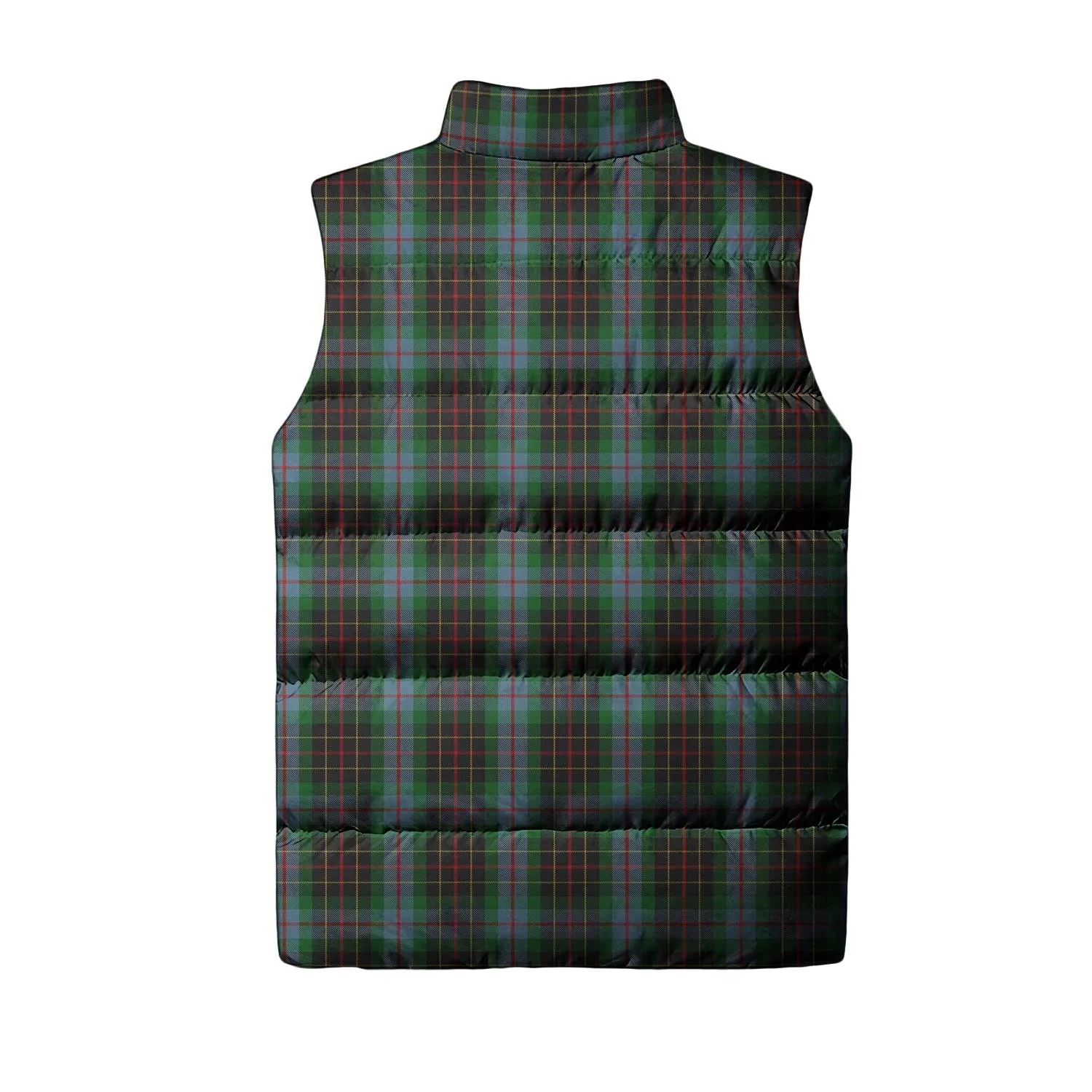 Brodie Hunting Tartan Sleeveless Puffer Jacket with Family Crest