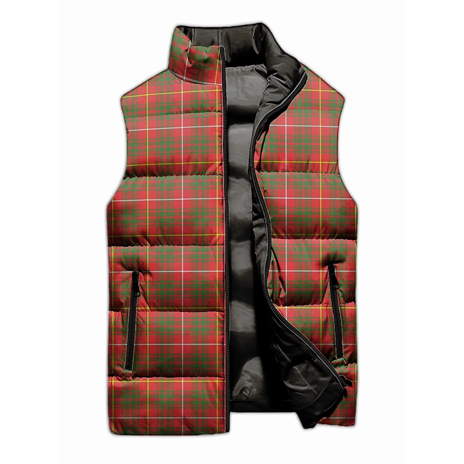 Bruce Modern Tartan Sleeveless Puffer Jacket