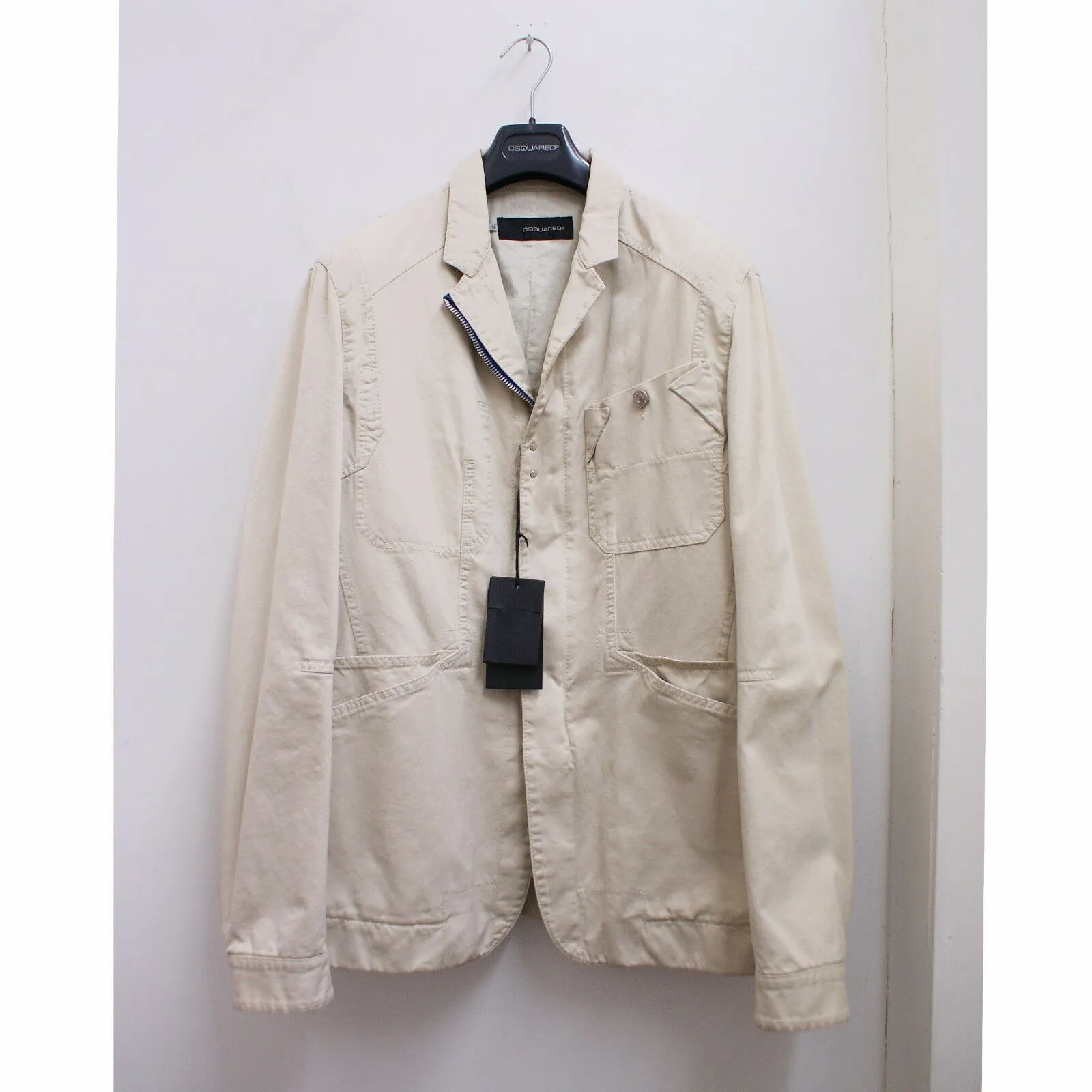 Brushed Cotton Utility Safari Style Jacket