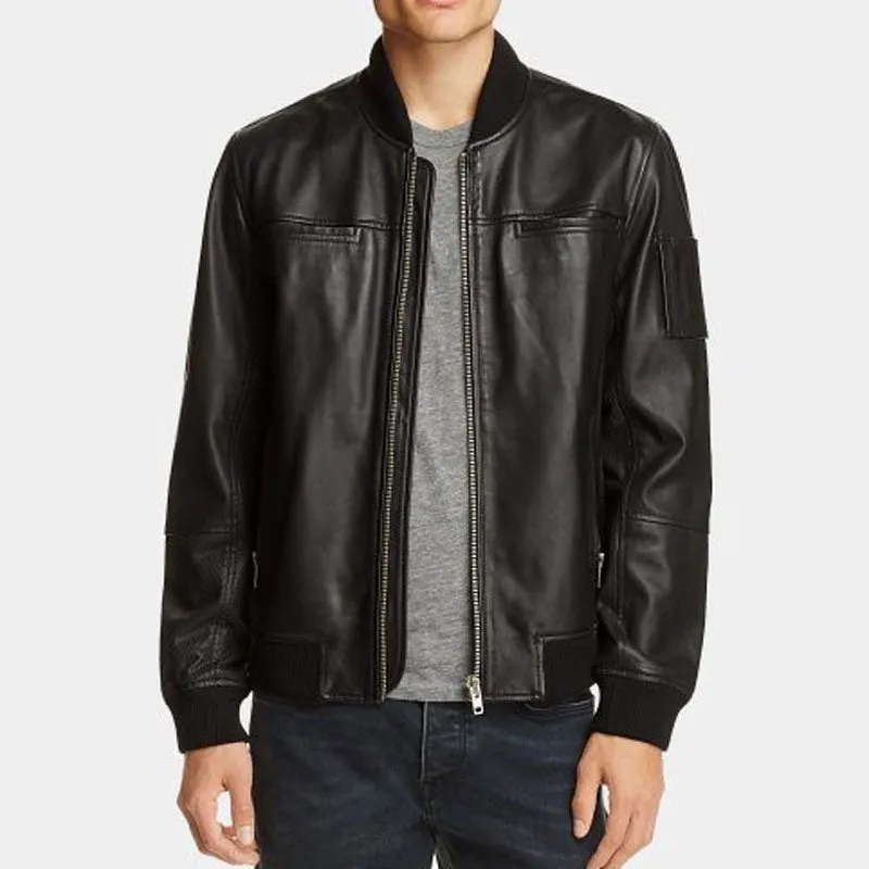 Buy Best Genuine High Quality of Blank Nyc Authentic Leather Bomber Jacket