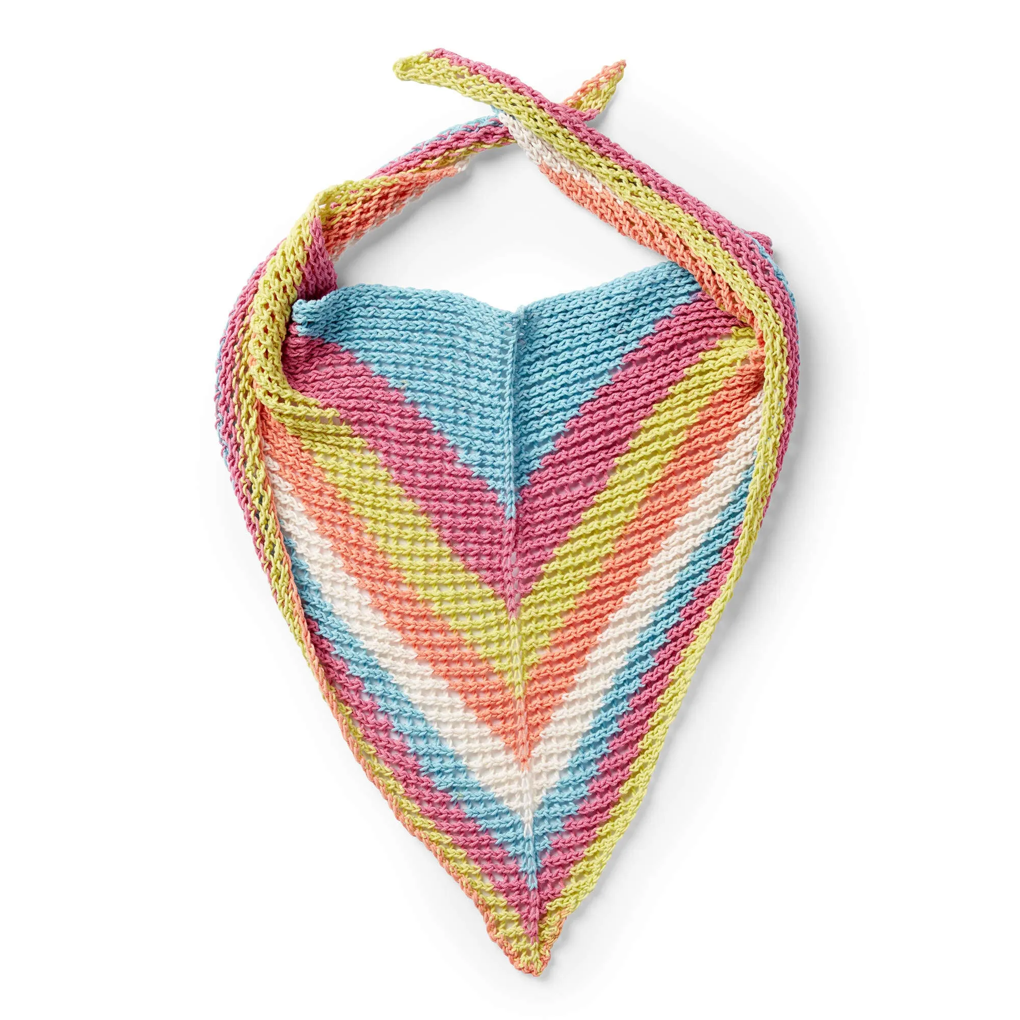 Caron Triangular Knit Shawl