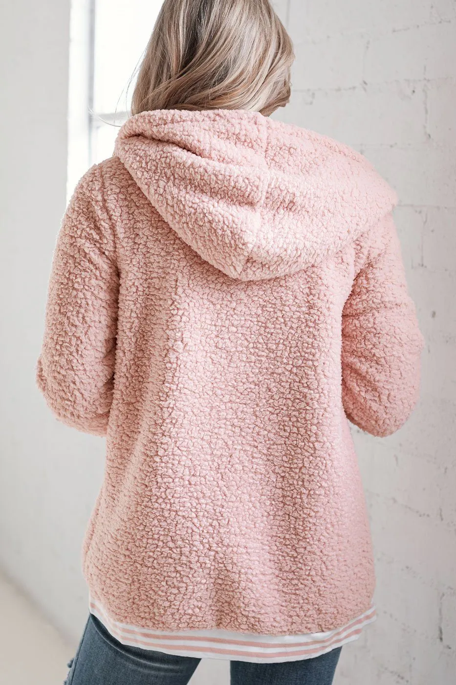 Chelsea Blush Sherpa Coat