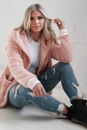 Chelsea Blush Sherpa Coat