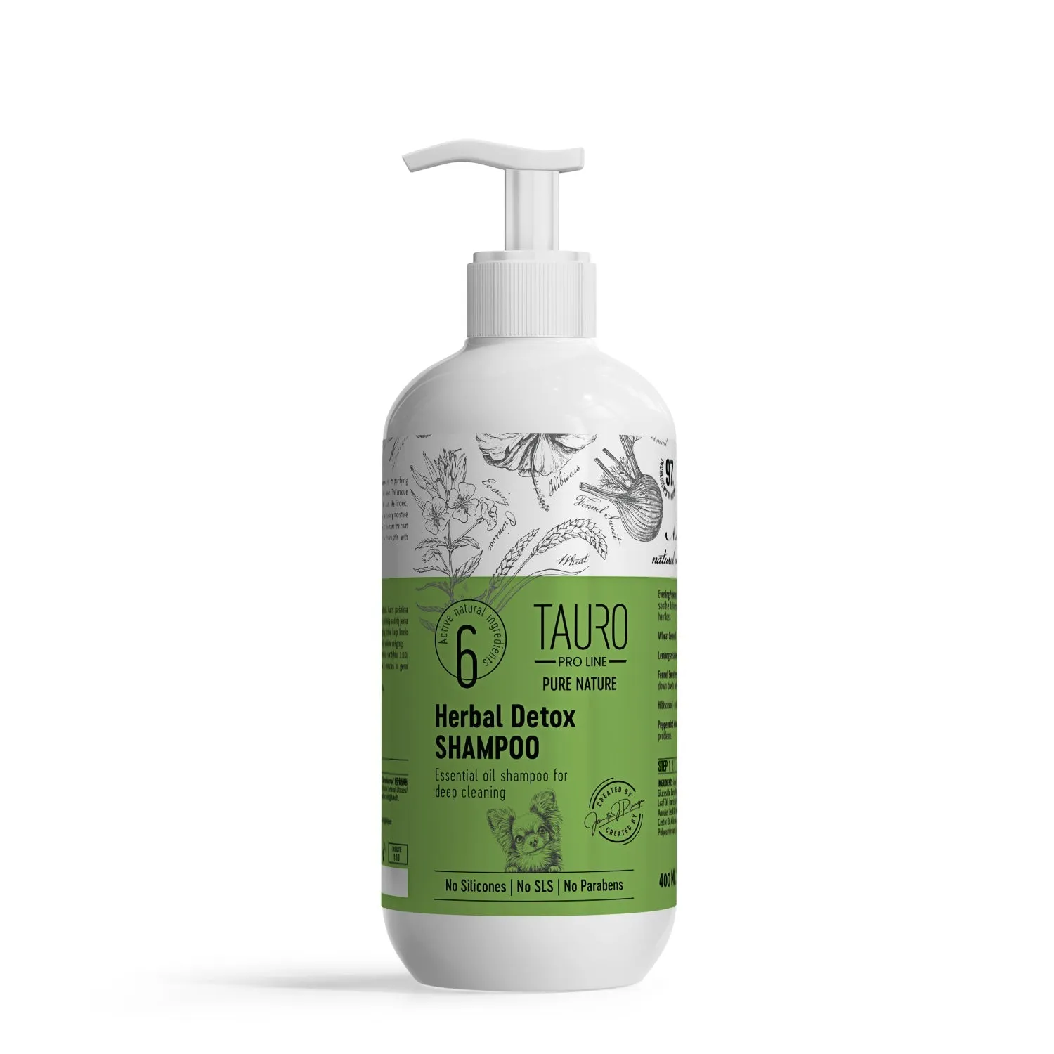 CLEARANCE Tauro Pro Line Pure Nature Herbal Detox Deep Cleansing Shampoo For Gentle Dog & Cat Coat Care With Essential Oils