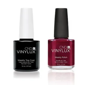 CND - Vinylux Topcoat & Crimson Sash 0.5 oz - #174