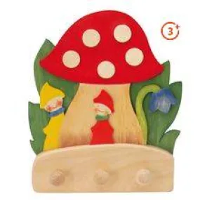 Coat Rack - Mushroom with Dwarves