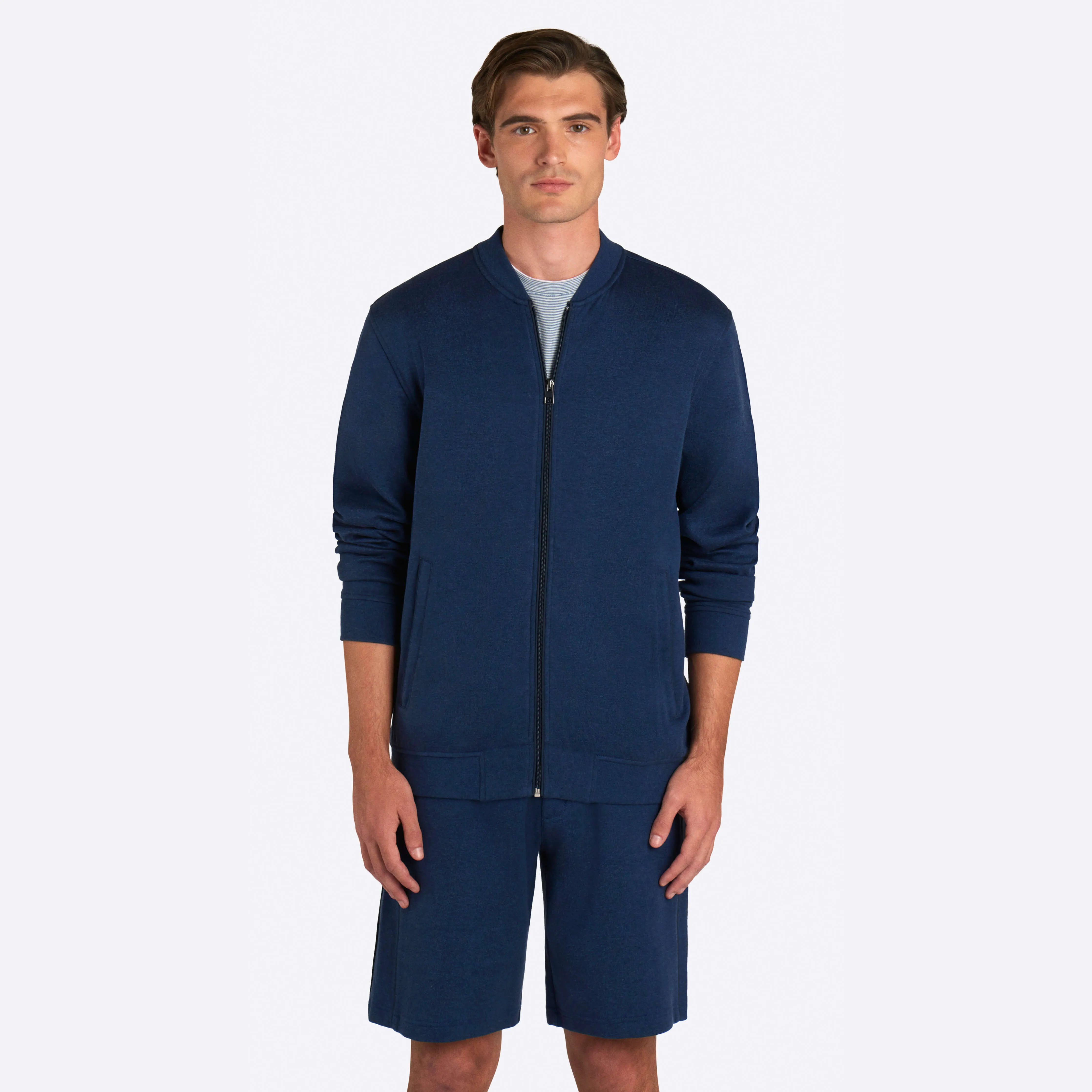 COMFORT Solid Heather Full Zip Sweatshirt