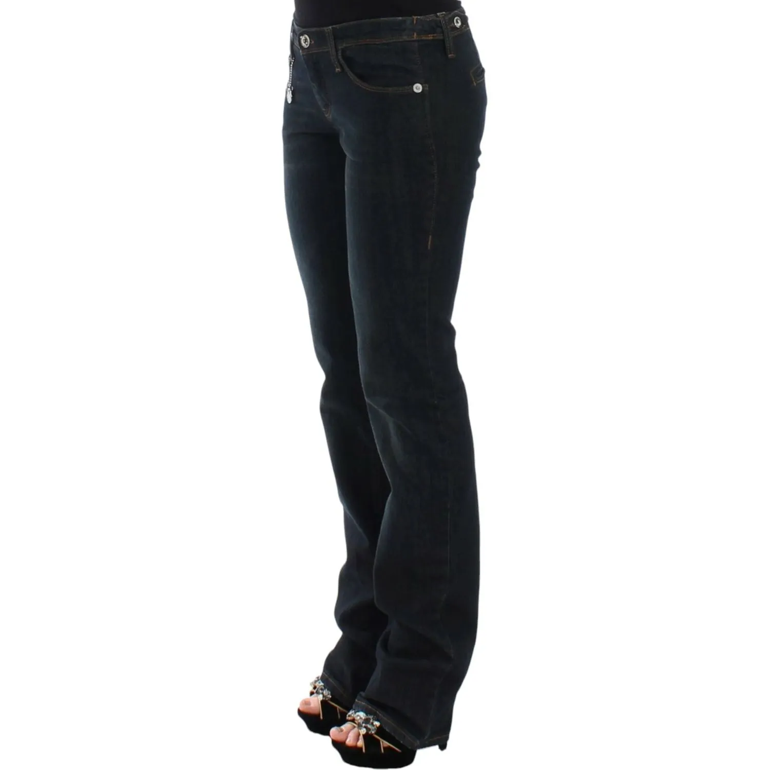 Costume National Chic Blue Slim Fit Denim Delight